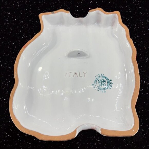 Italian Pottery ITALICA ARS Santa Claus Christmas Resting Wall Hanging Plaque - Picture 6 of 13